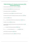 TCMG 303 Midterm Pt 1 Questions And Answers With Verified Study Solutions