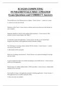 IC3/GS5 COMPUTING  FUNDAMENTALS MSO UPDATED  Exam Questions and CORRECT Answers