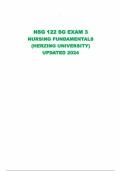 NSG 122 NURSING FUNDAMENTALS BUNDLED REAL ACTUAL QUESTIONS AND ANSWERS 100% CORRECT | NEW UPDATE 2024 (HERZING UNIVERSITY)