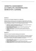 MNB3701 ASSIGNMENT 2[ COMPLETE ANSWERS] 2024 SEMESTER 2 [195080]