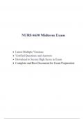 Walden University NURS 6630 Midterm Exam 2024 | Verified Questions & Answers | Multiple Versions | Comprehensive Study Guide And Test Practice