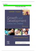 Test Bank- Growth And Development Across The Lifespan By Eve Leifer, Gloria; Fleck {3rd Edition 2024} NEW REVISION