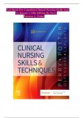 Test Bank For Canadian Clinical Nursing Skills And Technique’s 10th Edition By Perry Patricia A. Potter|| RECENT UPDATE 2024