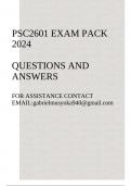 PSC2601 Exam pack 2024(South African Politics) Questions and answers