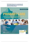 TEST BANK: Primary Care: Art And Science Of Advanced Practice nursing – An Interprofessional Approach {5th Edition } By Dunphy/ALL NEW 2024/WITH RIGHT ANSWERS