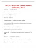 CSEP-CPT Theory Exam / Revised Questions and Answers / Sure A+