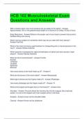 HCB 102 Musculoskeletal Exam Questions and Answers