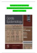 TEST BANK For Gordis Epidemiology, 7th Edition By David D Celentano; Moyses Szklo, Verified Chapters 1 - 20, Complete Newest Version