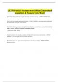 LETRS Unit 5 Assessment With Elaborated  Question & Answer (Verified) 