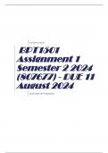 BPT1501 Assignment 1 Semester 2 2024 (807677) - DUE 11 August 2024