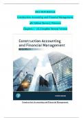 Construction Accounting and Financial Management, 4th Edition Solution Manual by Steven J. Peterson, Verified Chapters 1 - 18, Complete Newest Version