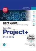 CompTIA Project+ PK0-005 Cert Guide (Certification Guide) 2nd Edition with complete solution