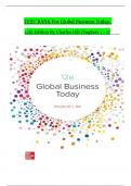 TEST BANK For Global Business Today, 12th Edition By Charles Hill, Verified Chapters 1 - 17, Complete Newest Version