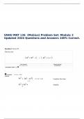 SNHU MAT 136  (Mobius) Problem Set: Module 2  Updated 2024/2025 Questions and Answers 100% Correct.