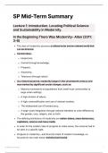 Sustainability Politics Mid-Termn Notes