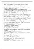 RBC 1 CALIFORNIA P.O.S.T TEST STUDY GUIDE