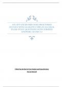 ATI ADVANCED MED SURG PROCTORED 2023/2024 WITH GLASGOW COMA SCALE REAL EXAM STUDY QUESTIONS WITH VERIFIED ANSWERS | RATED A+