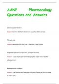 AANP Pharmacology Questions and Answers