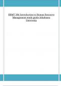 HRMT 386 Introduction to Human Resource Management study guide Athabasca University