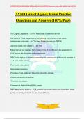 AYPO Law of Agency Exam Practice Questions and Answers (100% Pass)