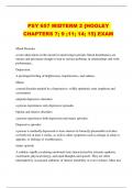 PSY 657 MIDTERM 2 {HOOLEY CHAPTERS 7; 9 ;11; 14; 15} EXAM