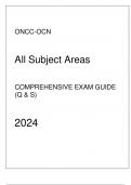 ONCC-OCN Comprehensive Exam Guide (Q & S) - All Subject Areas - 2024