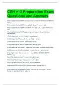 CEH v12 Preperation Exam Questions and Answers