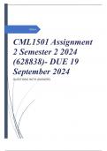 CML1501 Assignment 2 Semester 2 2024 (628838)- DUE 19 September 2024