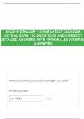 BICSI-INSTALLER 1 EXAM LATEST 2023-2024 ACTUAL EXAM 180 QUESTIONS AND CORRECT DETAILED ANSWERS WITH RATIONALES (VERIFIED ANSWERS) 