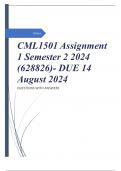 CML1501 Assignment 1 Semester 2 2024 (628826)- DUE 14 August 2024