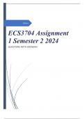 ECS3704 Assignment 1 Semester 2 2024