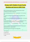 Portage A&P1 Module 4 Exam Practice Questions and Answers (100% Pass)