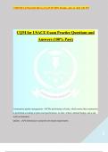 CQM for USACE Exam Practice Questions and Answers (100% Pass)