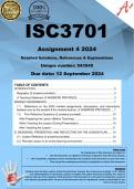 ISC3701 Assignment 4 PORTFOLIO (COMPLETE ANSWERS) 2024 (543545)- DUE 12 September 2024