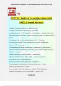 CIBTAC Exam Bundle Pack with Complete Solutions (100% Pass)