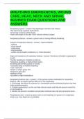 RESPIRATORY SYSTEM EXAM BUNDLE ( GRADED A+)