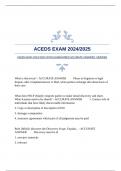 ACEDS EXAM 2024/2025 WITH GUARANTEED ACCURATE ANSWERS |VERIFIED