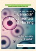 Complete Test Bank For Potter And Perry's Canadian Fundamentals Of Nursing 7th Edition|  All Chapters |Rated 5 Star