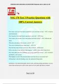 NSG 170 Test 3 Practice Questions with 100% Correct Answers