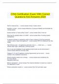  CSIA Certification Exam With Correct Questions And Answers 2024