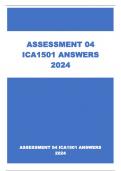 ASSESSMENT 04 ICA1501 ANSWERS 2024