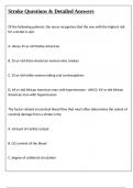 Stroke Questions & Detailed Answers