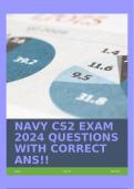 NAVY CS2 EXAM 2024 QUESTIONS WITH CORRECT ANS!!