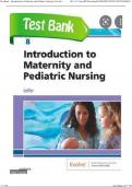 Test Bank Introduction to Maternity and Pediatric Nursing 8th edition Leifer| ALL Chapters 1-34 Latest Updated 2024 Version 9780323483971