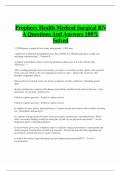 Prophecy Health Medical Surgical RN A Questions And Answers 100% Solved