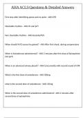 AHA ACLS Questions & Detailed Answers