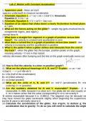 Straighterline Introduction to Physics (lab) PHY250L Lab 2 Kinematics COMPLETE Worksheet (New Version August 2024) Scored 100%