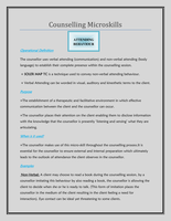 Counselling Microskills