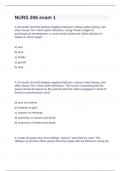 NURS 206 exam 1 BSN 206 Nightingale College Question and answers rated A+