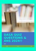 DASA QUIZ QUESTIONS & ANS 2024!!